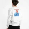 Progress Unknown Great Wave Crewneck Sweatshirt Close-up photo of Progress Unknown Great Wave Crewneck sweatshirt