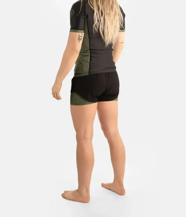 Woman wearing Progress Academy's Hybrid Shorts