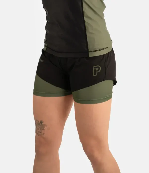 Women wearing Progress Academy Women's Hybrid Shorts