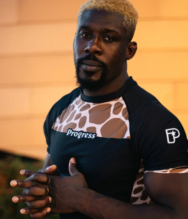 Athlete wearing Progress Haisam ADCC Rash Guard