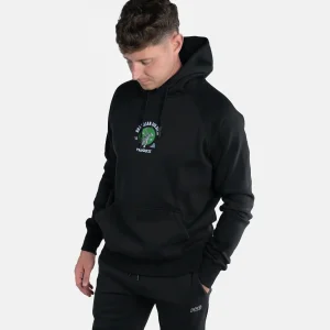 A person wearing a Progress Bengal Hoodie