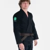 Progress Bengal Kimono Bjj Gi Black 1 A person wearing the Progress Bengal Kimono BJJ Gi