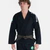 Progress Bengal Kimono Bjj Gi Black 6 Close up view of Progress Bengal Kimono BJJ Gi