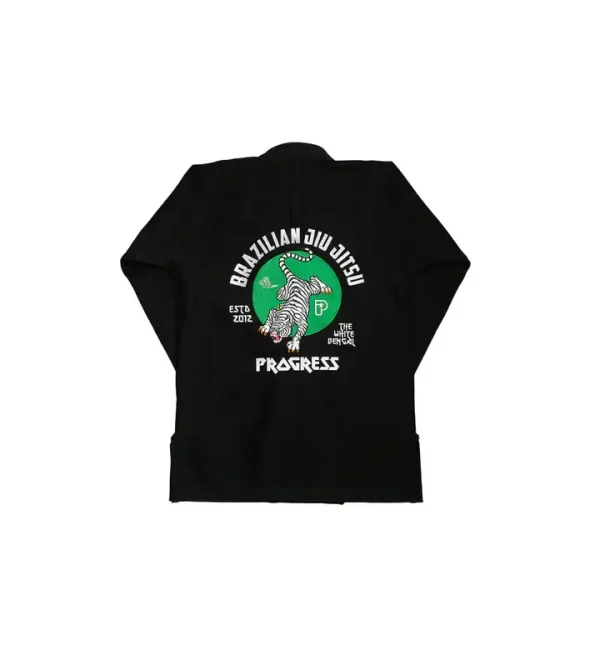 Progress Bengal Kimono Bjj Gi Black 7 Person wearing Progress Bengal Kimono BJJ Gi