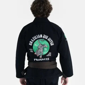 A clear close-up image of a Progress Bengal Kimono BJJ Gi