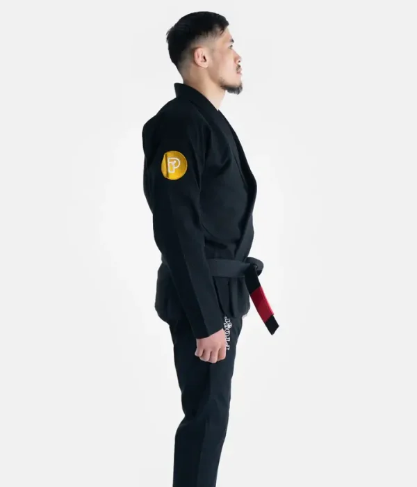 Professional athlete wearing the Progress Featherlight Lightweight Competition BJJ Gi during a match