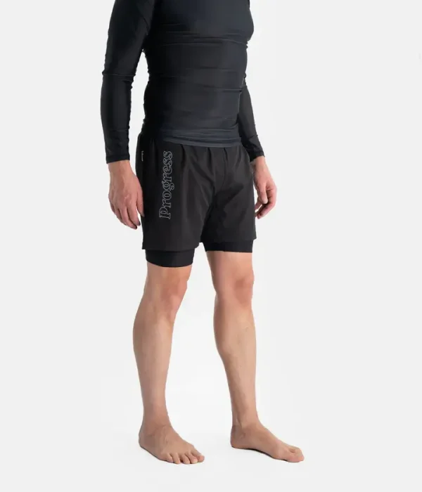Men's Progress Flex Hybrid Shorts in a casual setting