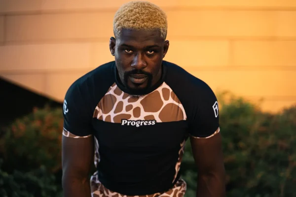 Man wearing Progress Haisam ADCC Rash Guard