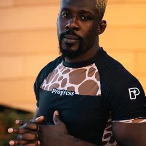 Athlete wearing Progress Haisam ADCC Rash Guard