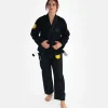 Progress Ladies Featherlight Lightweight Competition Bjj Gi Black 2 Woman wearing Progress Ladies Featherlight Lightweight Competition BJJ Gi
