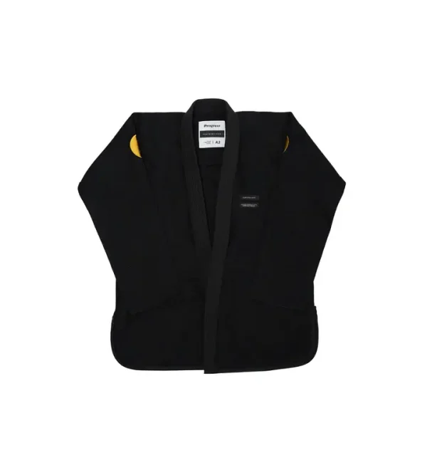 Progress Ladies Featherlight Lightweight Competition Bjj Gi Black 5 Female athlete wearing a Progress Ladies Featherlight Lightweight Competition BJJ Gi