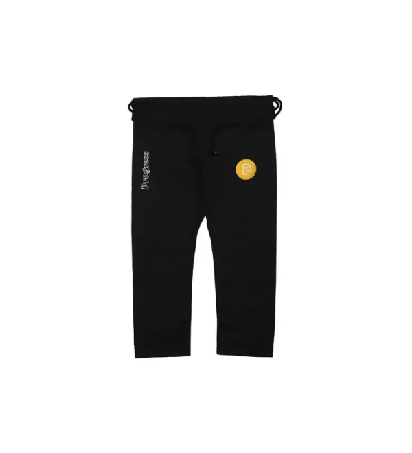 Progress Ladies Featherlight Lightweight Competition Bjj Gi Black 7 Female athlete donning the Progress Ladies Featherlight Lightweight Competition BJJ Gi