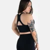 Progress Ladies Pro Seamless Grappling Shorts Black 6 Woman wearing Progress Ladies Pro Seamless Grappling Shorts