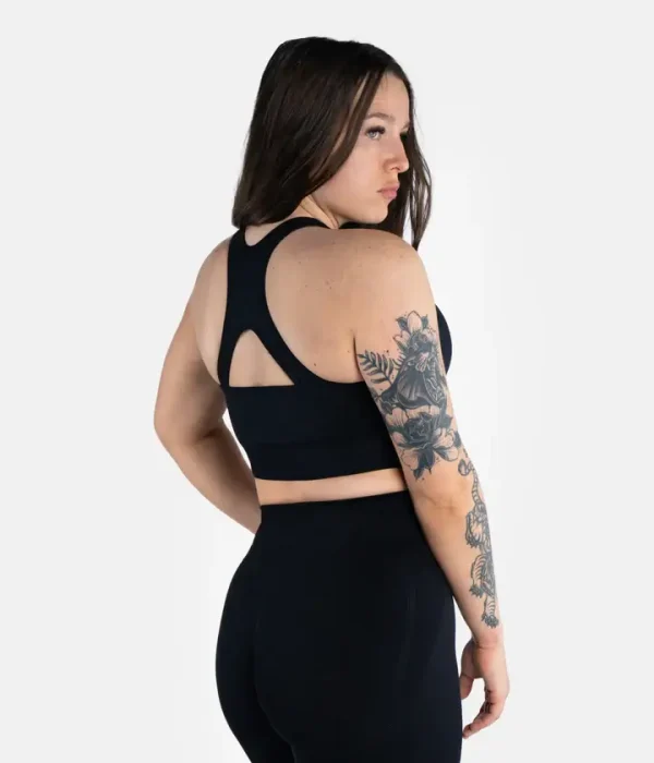 Progress Ladies Pro Seamless Grappling Shorts Black 6 Woman wearing Progress Ladies Pro Seamless Grappling Shorts