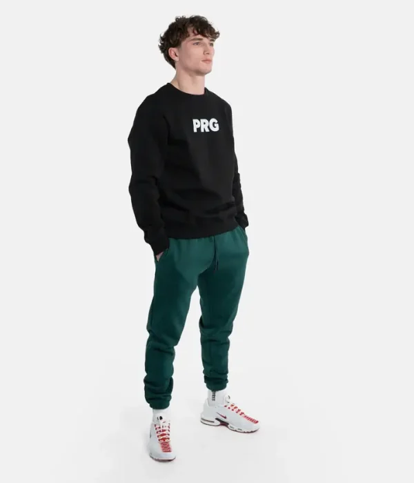 Man wearing the Progress PRG Crewneck Sweatshirt