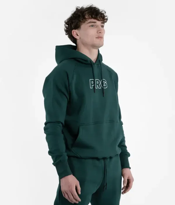 Man wearing a Progress PRG Hoodie