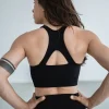 Progress Pro Seamless Sports Bra Black 2 Woman wearing Progress Pro Seamless Sports Bra