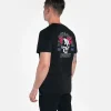 Progress Skull Tee T Shirt Black 3 Graphic tee shirt featuring an artistic skull design