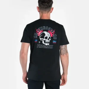 Close up view of a Progress Skull Tee T-Shirt