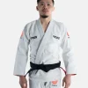 Black BJJ Gi with a Great Wave design from Progress Unknown.