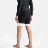 Progress Unknown Great Wave Hybrid Shorts Black 3 Man standing whilst modeling Progress Unknown Great Wave Hybrid Shorts