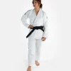 A woman wearing Progress Women's Academy BJJ Gi with a white belt.