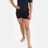 Progress Womens Flex Hybrid Shorts Black 1 Woman wearing Progress Women's Flex Hybrid Shorts.
