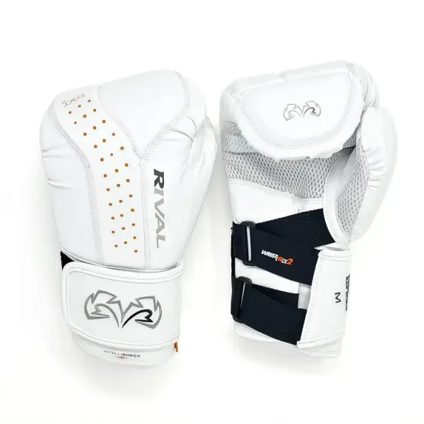Rival Bag Gloves Rb10 Intelli Shock White 2 Rival Bag Gloves RB10 Intelli-Shock - White in White — flat lay