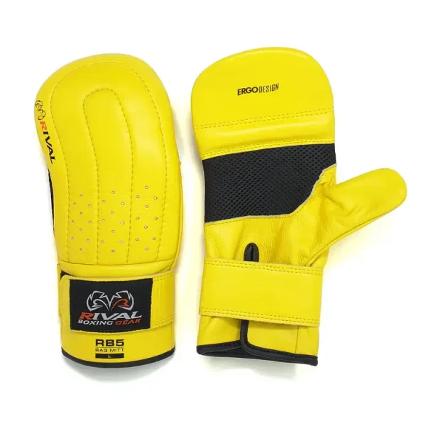 Rival RB5 Bag Mitts with black and red detailing