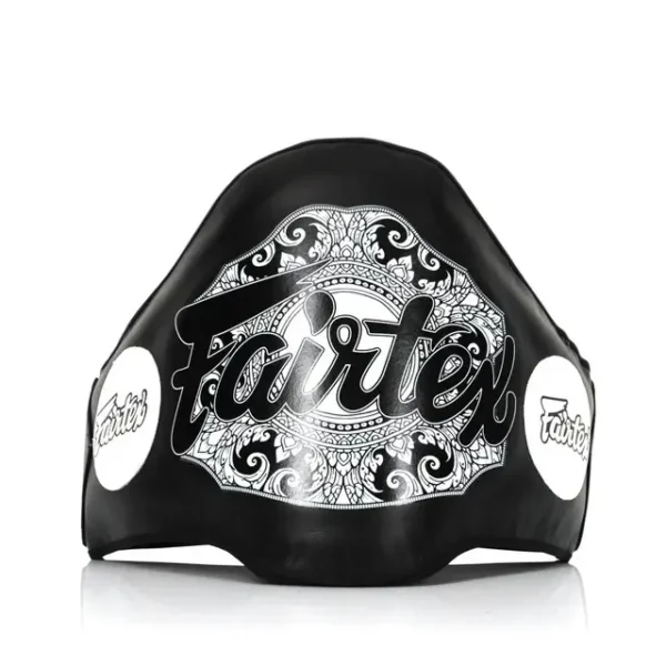 Red and Black Fairtex Belly Pad BPV2 for martial arts training