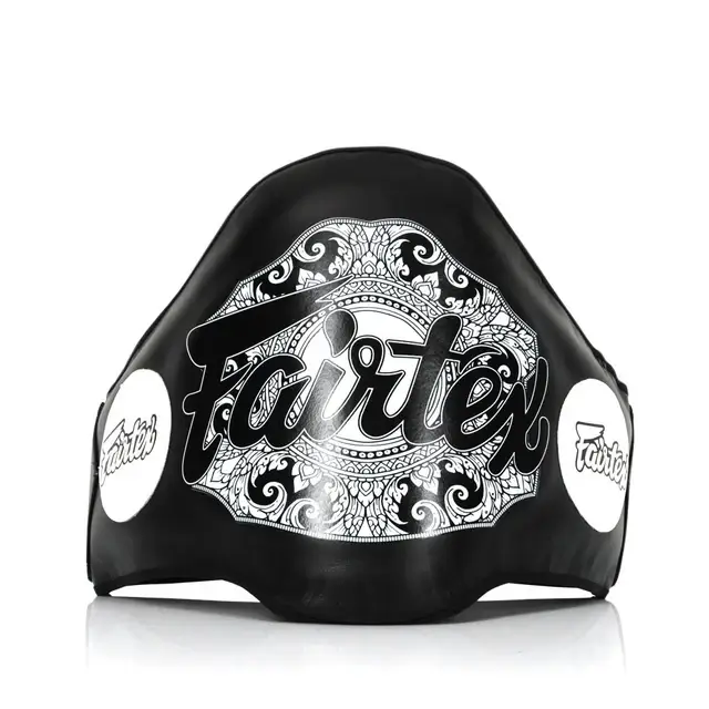 Red and Black Fairtex Belly Pad BPV2 for martial arts training