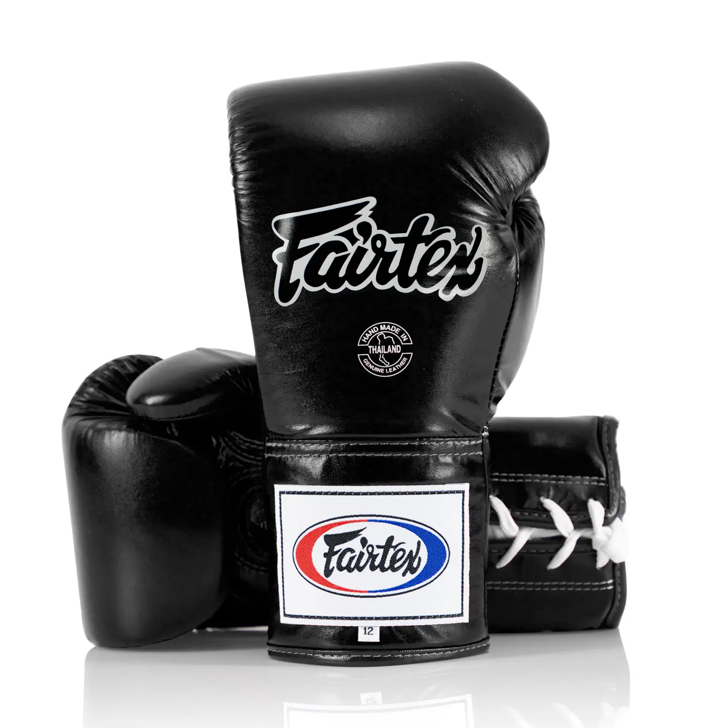 A pair of Fairtex BGL6 Lace-Up Competition Boxing Gloves