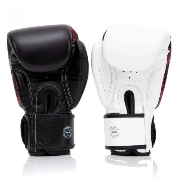 Fairtex Boxing Gloves Bgv24 The Beauty Of Survival Black 4 A pair of Fairtex Boxing Gloves BGV24 The Beauty Of Survival on a white background