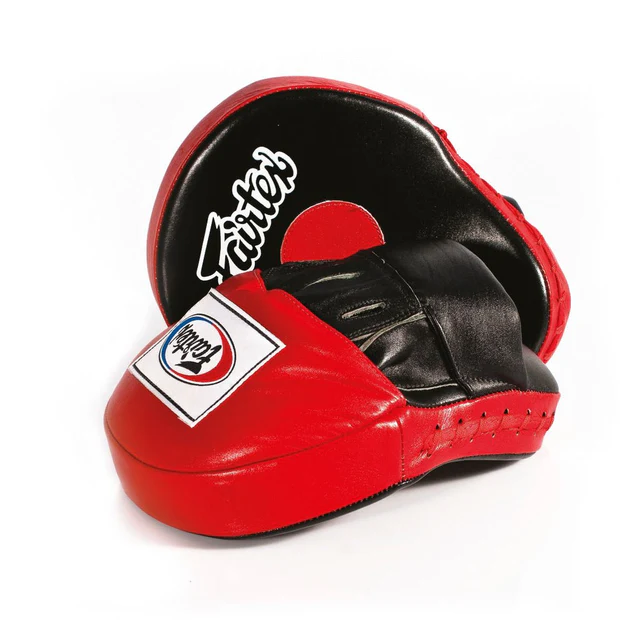 Fairtex-Focus-Mitts-FMV9 Fairtex Focus Mitts FMV9 in black and white color.