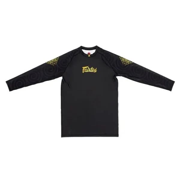Fairtex Rash Guard Ninlapat Rg6 Black 1 Fairtex Rash Guard Ninlapat RG6 sportswear