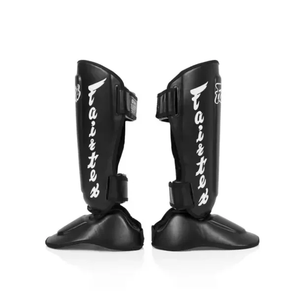Fairtex Sp7 Twister Detachable Shin Pads Guards Black 1 Fairtex SP7 Twister Detachable Shin Pads