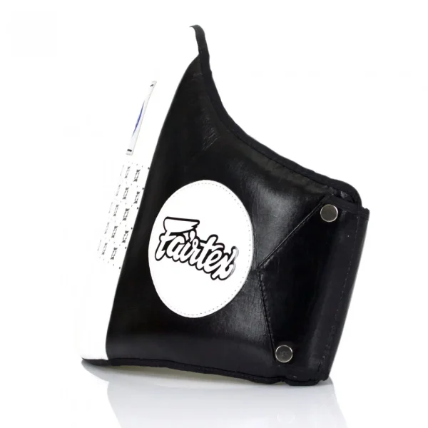 Close up of a Fairtex Standard Leather Belly Pad BPV1.