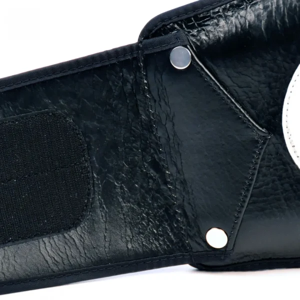 Fairtex Standard Leather Belly Pad BPV1 in black color