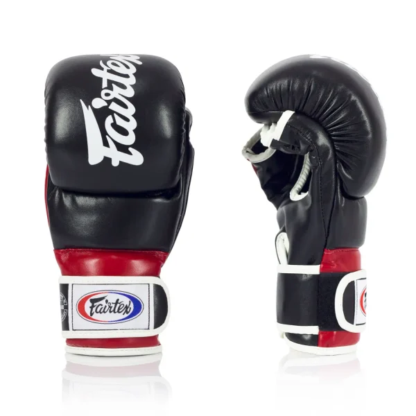Fairtex Super Sparring MMA Gloves FGV18 in black leather