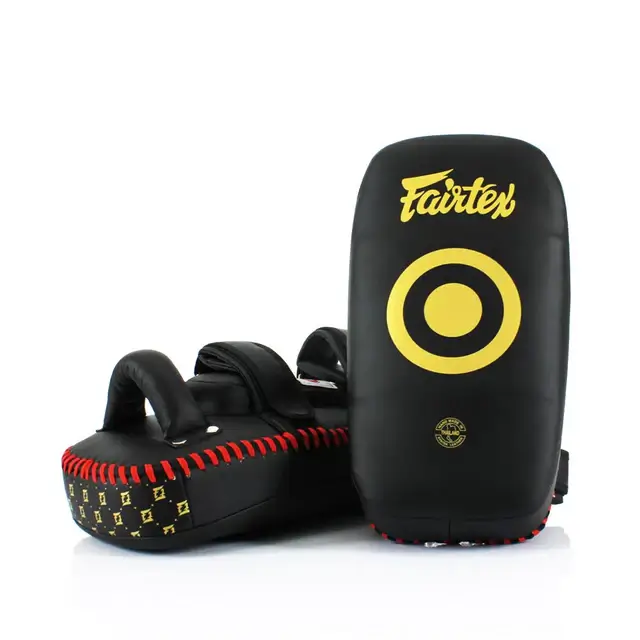 Kick Pads by Fairtex Thai displayed against a white background