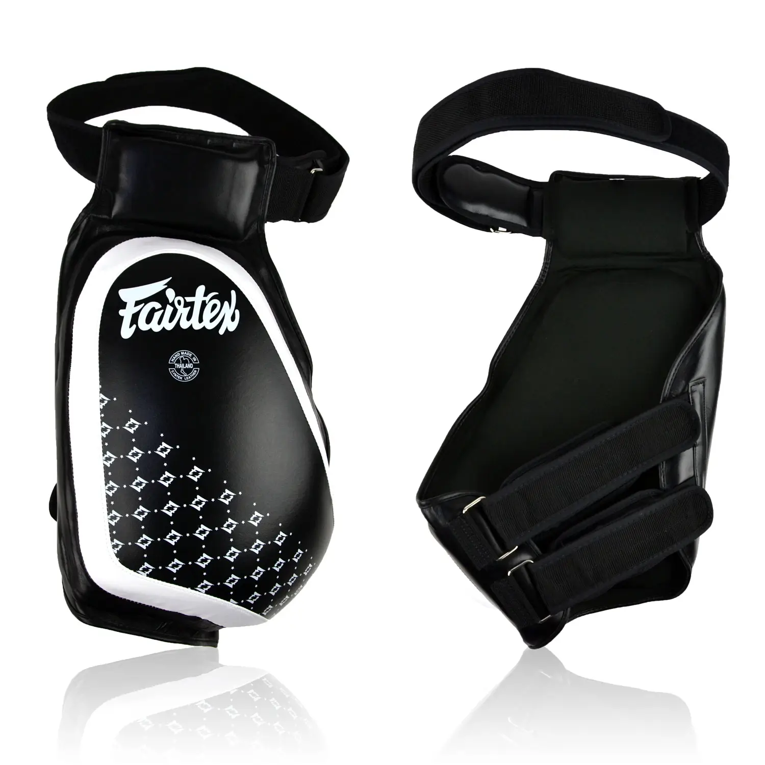 Fairtex TP4 Lightweight Thigh Pads in professional setting