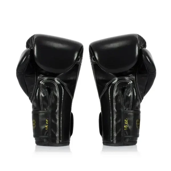 Fairtex X Glory Boxing Gloves BGVG1 in black and white.