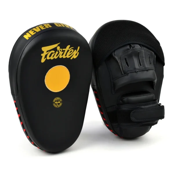 Fairtex Hybrid Focus Mitts FMV13 in black and white color