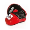 Fairtex Focus Mitts FMV9 in black and white color.