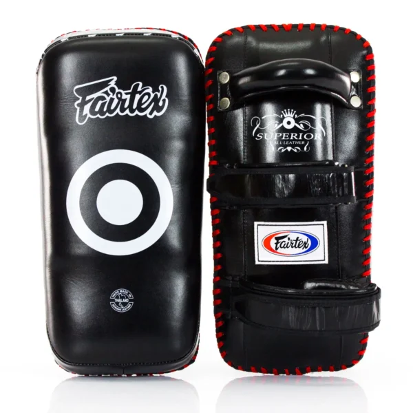 Fairtex KPLS2 Curved Superior Kick Pads in Black - product image