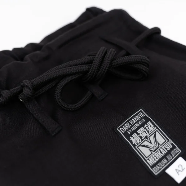 Meerkatsu Dark Hannya Kimono Bjj Gi Black 7 Woman wearing Meerkatsu Ladies Dark Hannya Kimono BJJ Gi