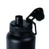 Progress 1.2L Water Bottle - Black in Black — graphic close‑up