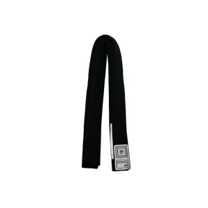 A black Progress Competitor martial arts belt