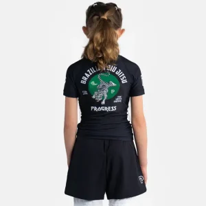 Child wearing Progress Kids Bengal Rash Guard