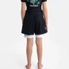 Progress Kids Bengal Shorts Black White 2 Close-up shot of Progress Kids Bengal Shorts